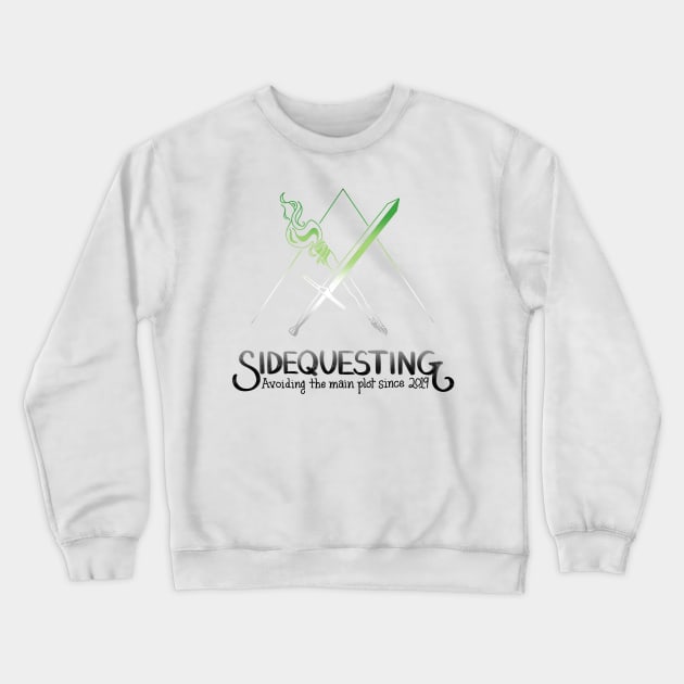 Aro Sidequesting Logo Crewneck Sweatshirt by Sidequesting